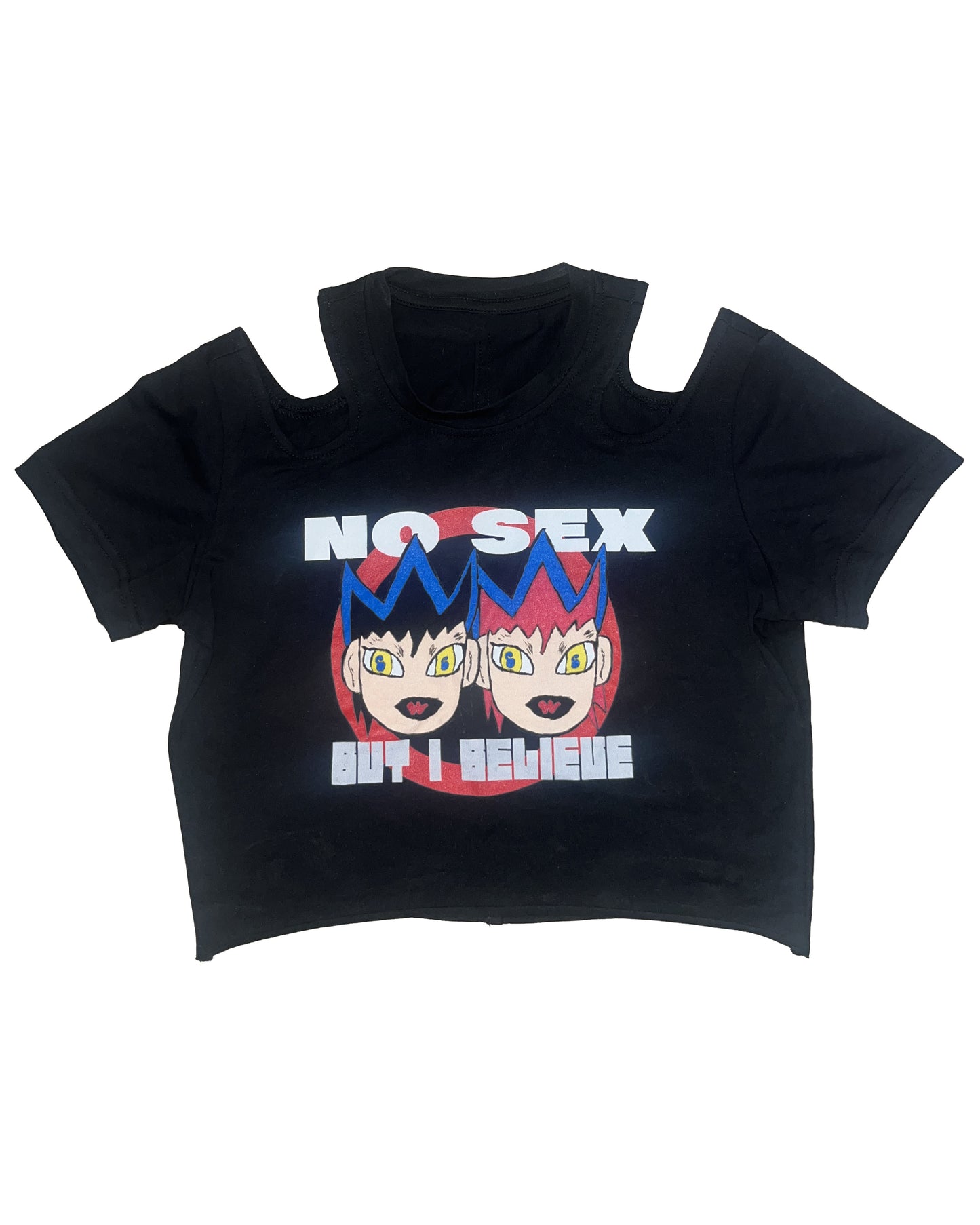 No Sex - But I Believe Crop Top (Black)