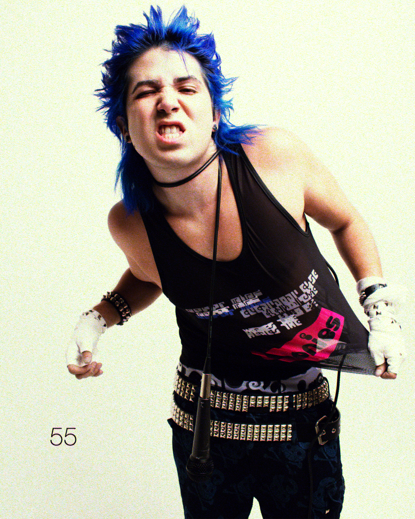 Nevermind Everybody Else Mesh Tank top