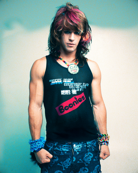 Nevermind Everybody Else Mesh Tank top