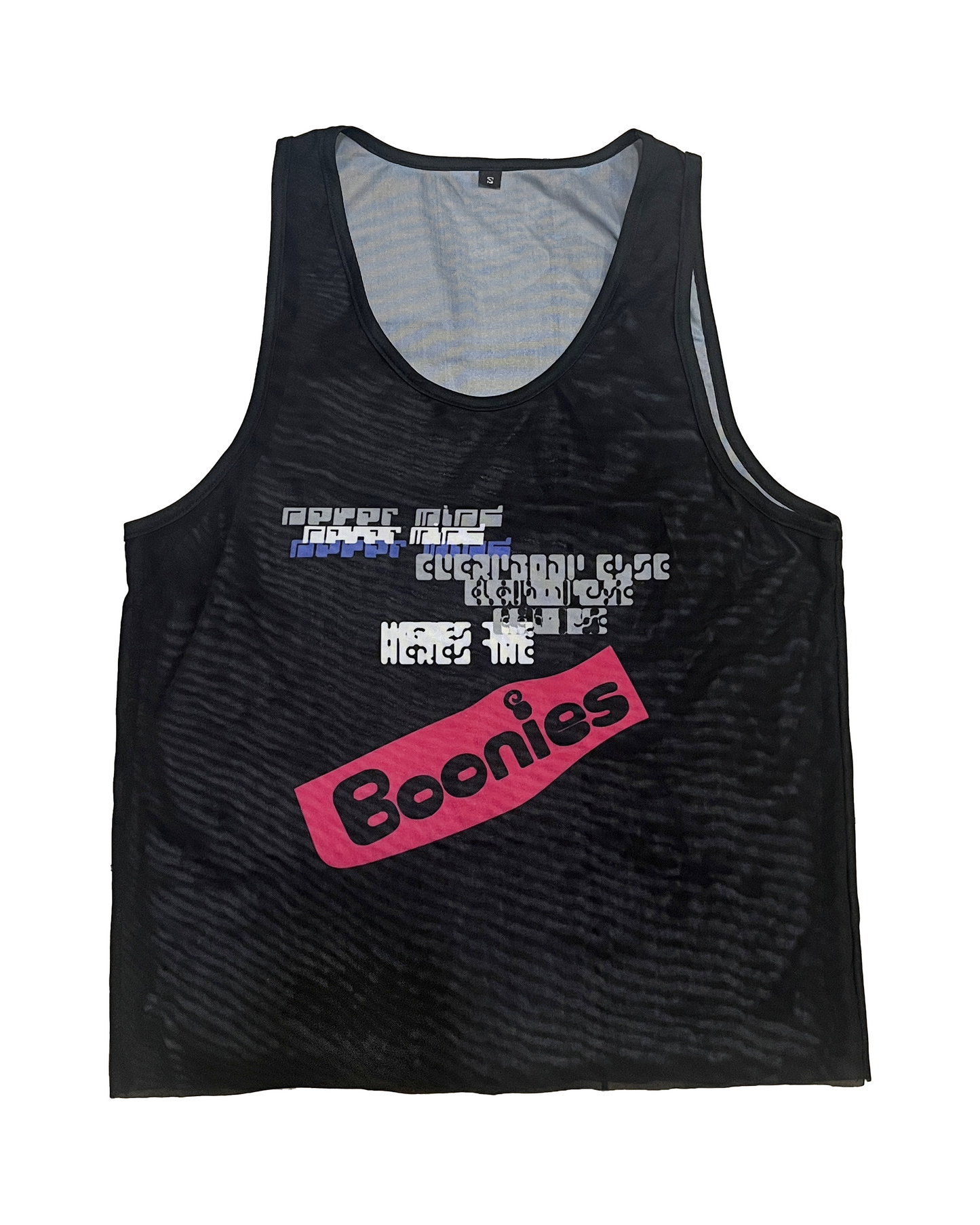 Nevermind Everybody Else Mesh Tank top